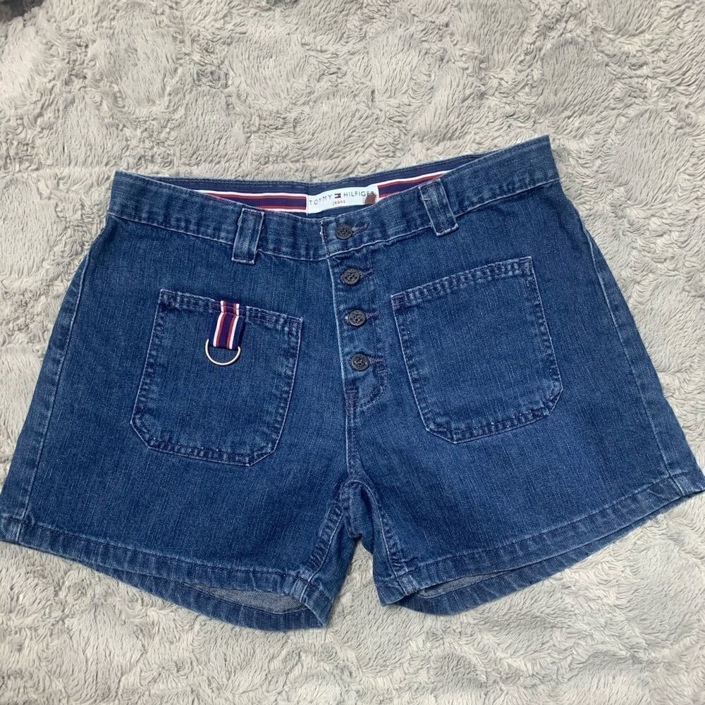 Tommy Hilfiger button fly vintage jean shorts